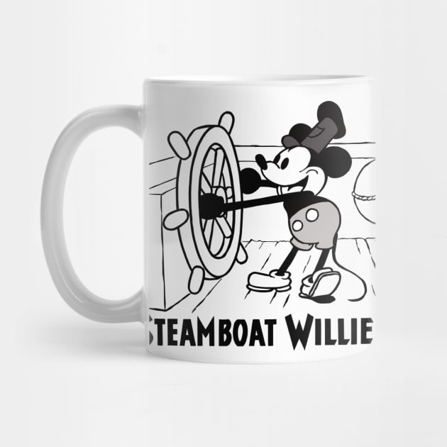 Steamboat Willie Nostalgia - Vintage Animation Print by Helgar